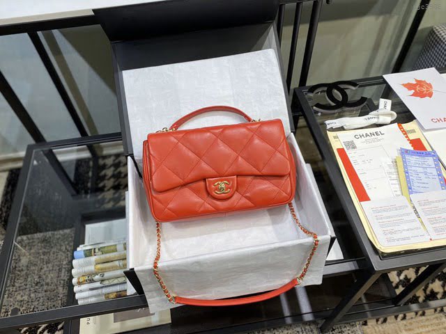 Chanel女包 AS1114/AS1115 香奈兒進口羊皮包 Chanel口蓋包 Chanel大菱格鏈條包手拎斜挎包  djc3906