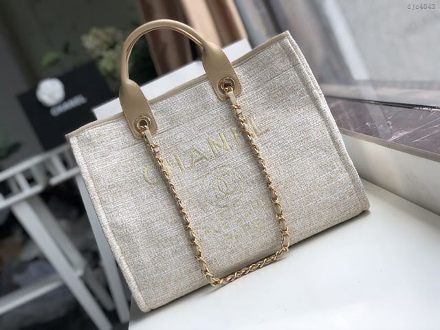 Chanel女包 66941 香奈兒經典款沙灘包 Chanel帆布購物袋  djc4043