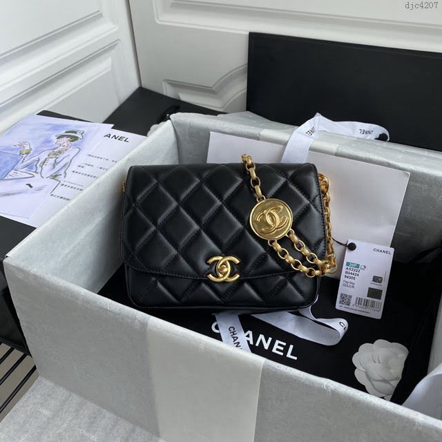 Chanel女包 香奈兒專櫃最新款大號鏈條女包 Chanel限量版金幣包 AS2222大號  djc4207