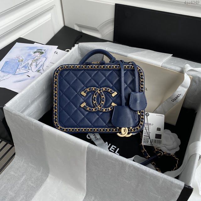Chanel女包 香奈兒專櫃最新款手提肩背大號化妝包 Chanel化妝盒子包 AS93343  djc4349
