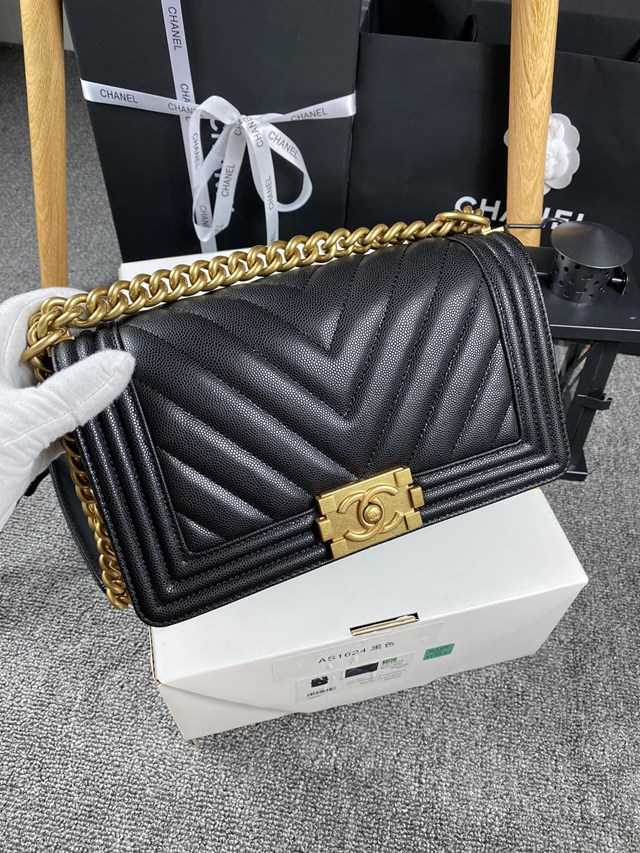 Chanel專櫃新款鏈條女包 香奈兒67086V格細球紋leboy系列小牛皮單肩斜挎包 djc6284