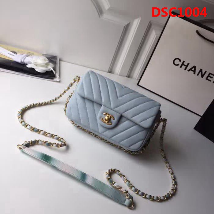 香奈兒CHANEL 18春夏系列新款 鏈條mini cf 塗鴉彩色皮質鏈條包 DSC1004