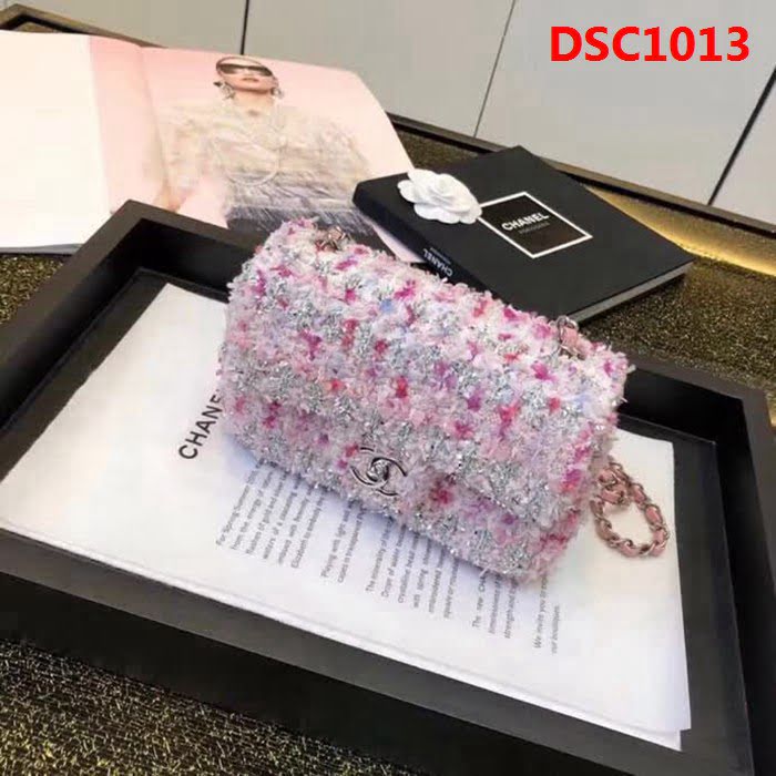 香奈兒CHANEL2018原單新品Chane*進口針織軟呢cf 全鋼五金 DSC1013