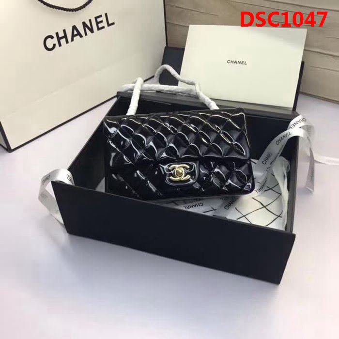 香奈兒CHANEL 升級版A1116小羊皮金銀鏈條單肩斜挎包 DSC1047
