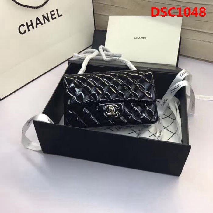 香奈兒CHANEL 升級版A1116小羊皮金銀鏈條單肩斜挎包 DSC1048