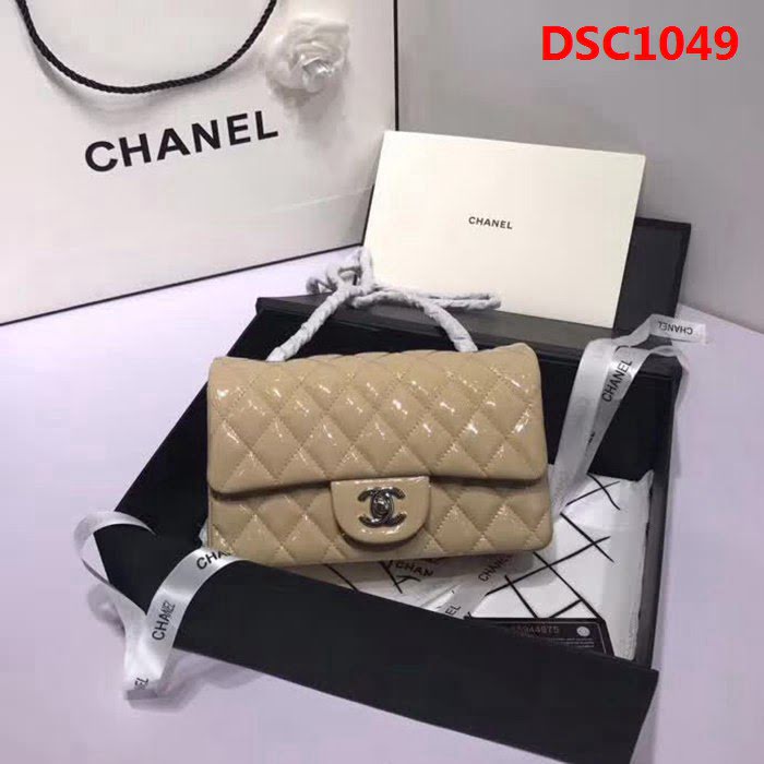 香奈兒CHANEL 升級版A1116小羊皮金銀鏈條單肩斜挎包 DSC1049
