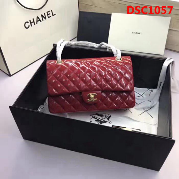 香奈兒CHANEL 升級版A1112小羊皮金銀鏈條單肩斜挎包 DSC1057