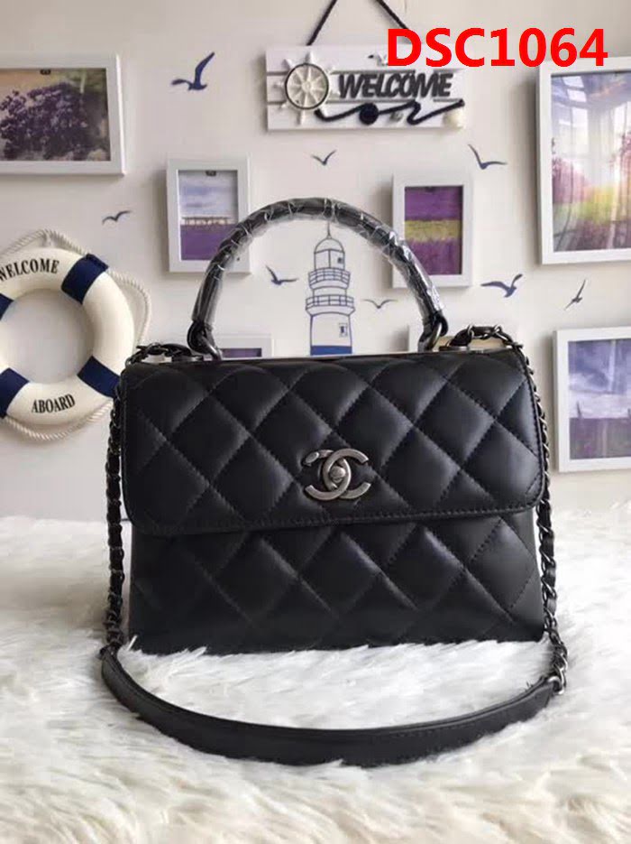 香奈兒CHANEL 92236 2018秋冬小羊皮手提肩背斜背鏈條包 DSC1064