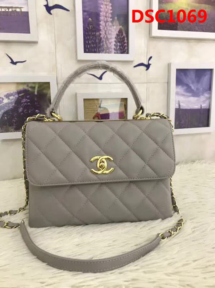 香奈兒CHANEL 92236 2018秋冬小羊皮手提肩背斜背鏈條包 DSC1069