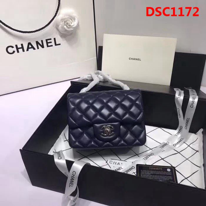 香奈兒CHANEL 升級版A1115進口小羊皮全新經典金銀鏈肩背斜挎包 DSC1172