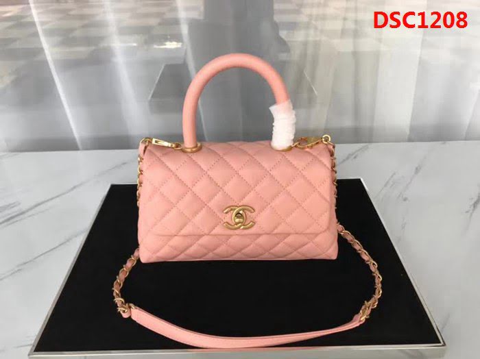 香奈兒CHANEL小號Chanel Coco handle全新頂級翻蓋單肩鏈條手柄包DSC1208