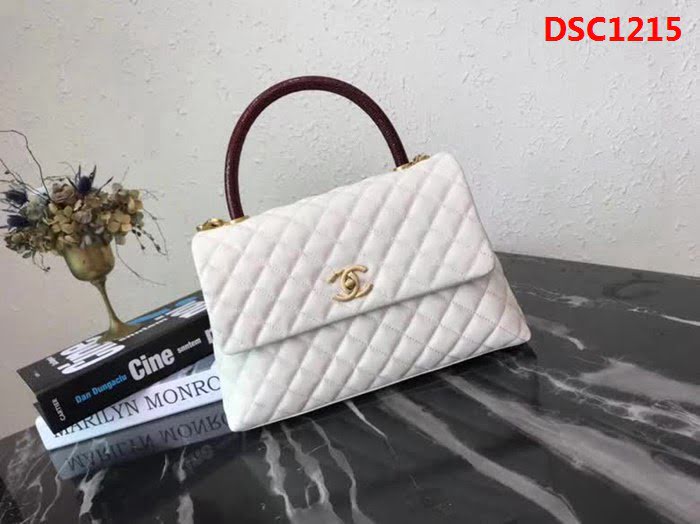 香奈兒CHANEL大號Chanel Coco handle全新頂級翻蓋單肩鏈條手柄包DSC1215