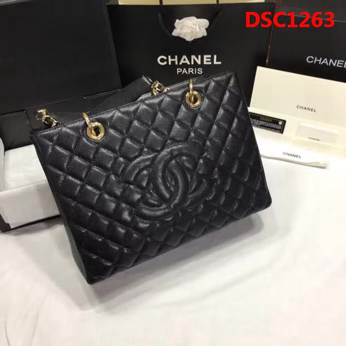 香奈兒CHANEL 50995 經典系列 魚子醬牛皮時尚休閒手提單肩包 DSC1263