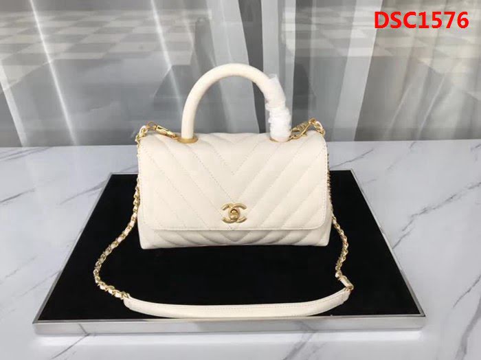 香奈兒CHANEL Coco handle全新頂級翻蓋單肩鏈條手柄包 DSC1576