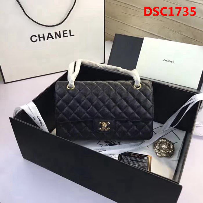 香奈兒CHANEL 升級版A1112全新經典小羊皮金銀鏈條單肩斜挎包 DSC1735