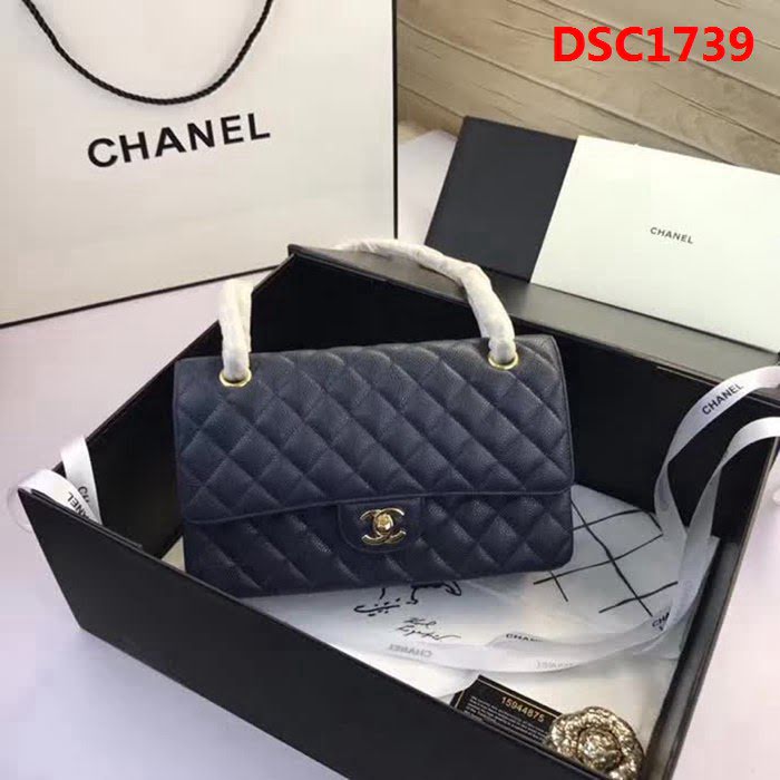 香奈兒CHANEL 升級版A1112全新經典小羊皮金銀鏈條單肩斜挎包 DSC1739