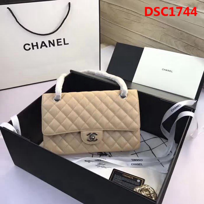 香奈兒CHANEL 升級版A1112全新經典小羊皮金銀鏈條單肩斜挎包 DSC1744