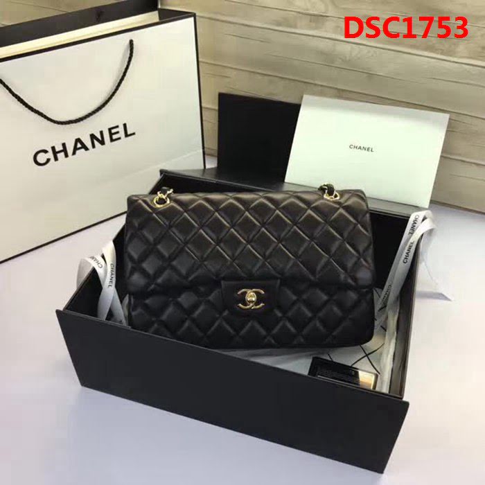 香奈兒CHANEL 升級版A1113全新經典小羊皮金銀鏈條單肩斜挎包 DSC1753
