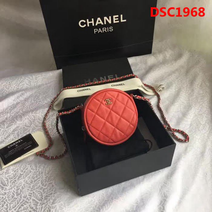 香奈兒CHANEL 706572018新款菱格復古盒子造型鏈條挎包 DSC1968