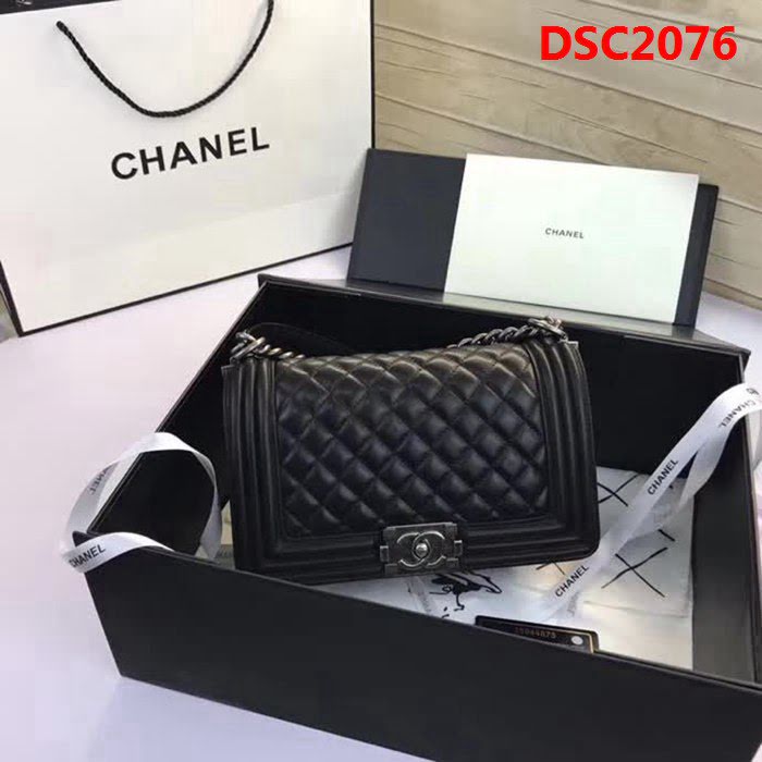 香奈兒CHANEL A67086菱格原版羊皮單肩斜挎鏈條包 DSC2076