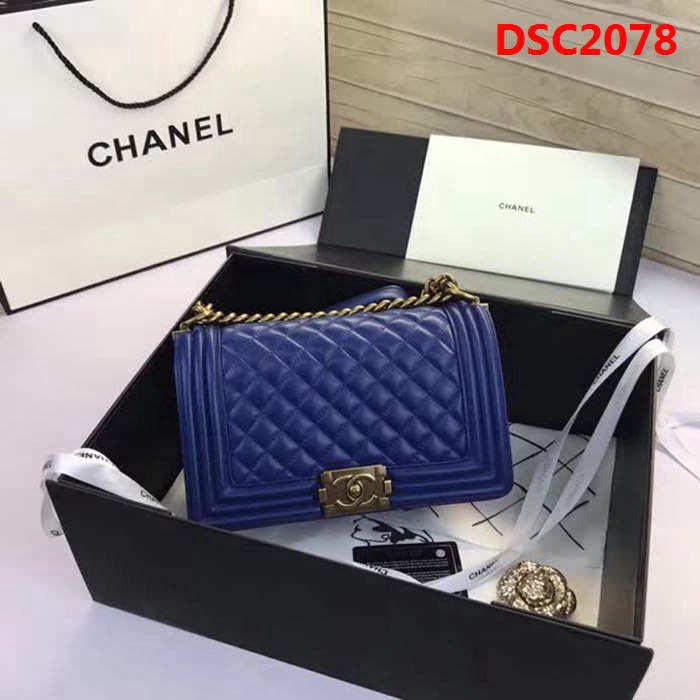 香奈兒CHANEL A67086菱格原版羊皮單肩斜挎鏈條包 DSC2078