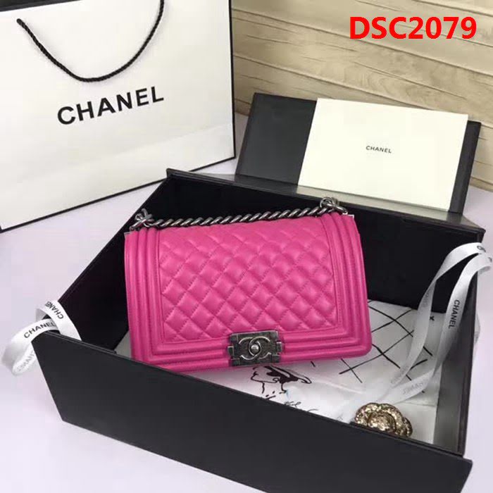 香奈兒CHANEL A67086菱格原版羊皮單肩斜挎鏈條包 DSC2079