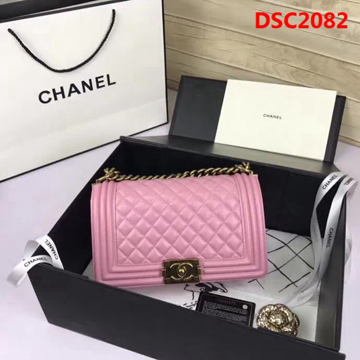 香奈兒CHANEL A67086菱格原版羊皮單肩斜挎鏈條包 DSC2082