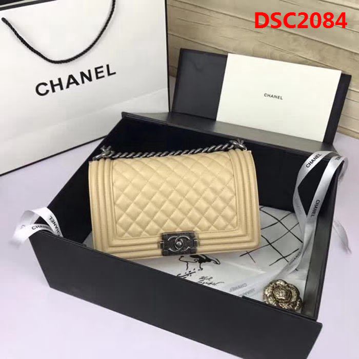 香奈兒CHANEL A67086菱格原版羊皮單肩斜挎鏈條包 DSC2084