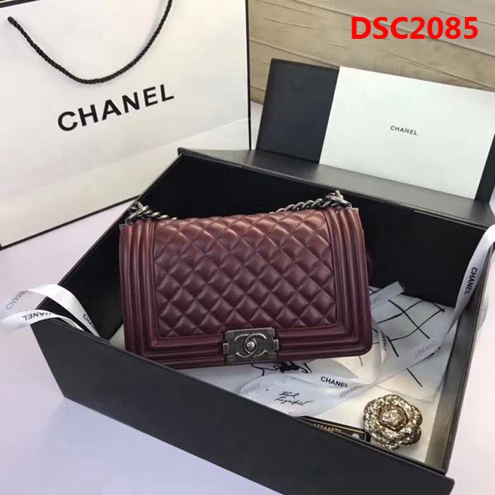 香奈兒CHANEL A67086菱格原版羊皮單肩斜挎鏈條包 DSC2085