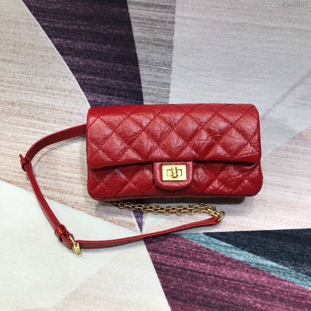 Chanel女包 A57791 最新款復古小牛皮棱格繡花 潮流時尚 休閒百搭 香奈兒小腰包 香奈爾女挎包  djc2607