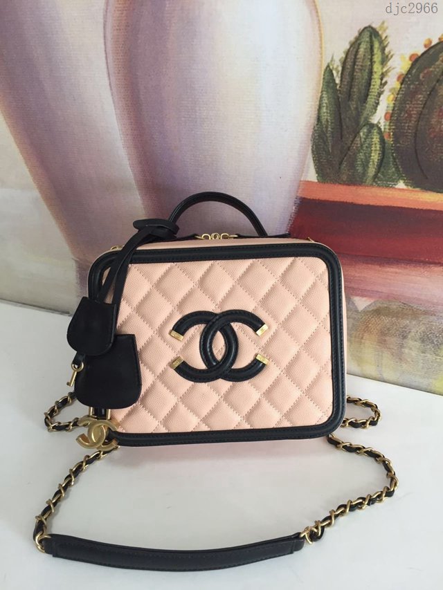 Chanel女包 93342化妝包 魚子醬牛皮 香奈兒化妝包 Chanel手提斜挎包  djc2966