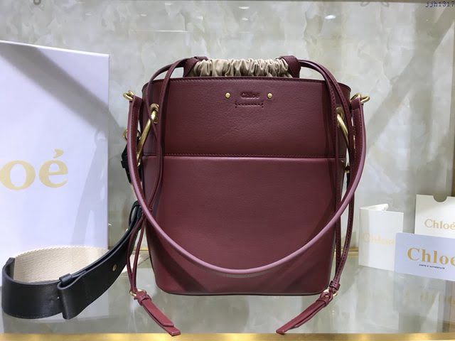 Chloe女包 克洛伊經典Roy抽繩圓環大號水桶包 Chole手提肩背斜挎包  jjh1317