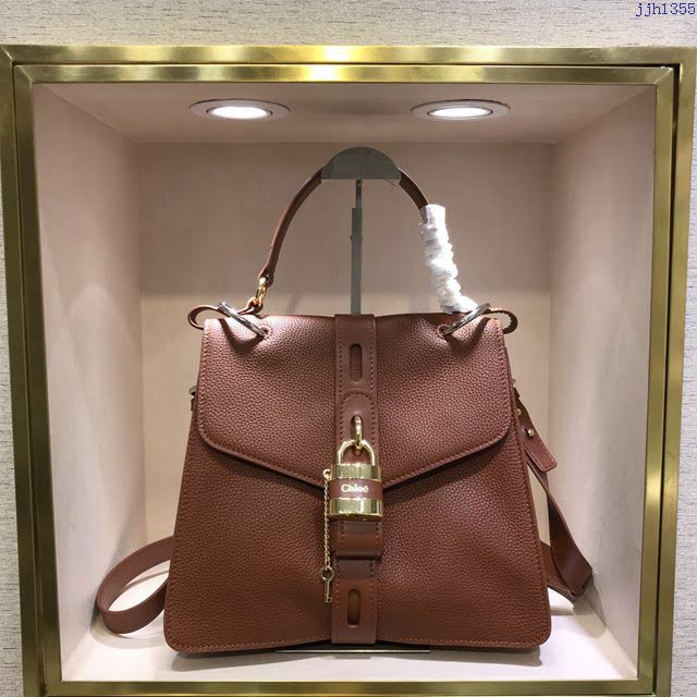 Chloe女包 克洛伊經典Aby粒面小牛皮鎖頭包 Chole手提肩背斜挎包  jjh1355