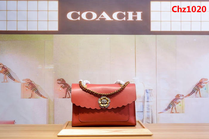 COACH蔻馳 女士立體花朵 鎖扣復古斜挎鏈條包 26733 Parker手袋款型  Chz1020