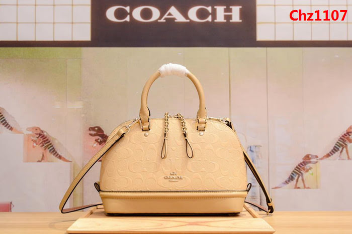 COACH蔻馳 海外代購品質 55450 專櫃最火爆款 小貝殼包 經典壓紋配色拼接  Chz1107