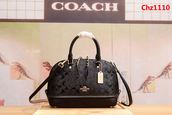 COACH蔻馳 海外代購品質 55450 專櫃最火爆款 小貝殼包 經典壓紋配色拼接  Chz1110