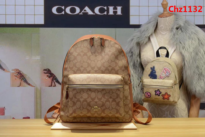 COACH蔻馳 專櫃原單 大號配頭層牛皮 雙肩包款 58314 氣質百搭款  Chz1132