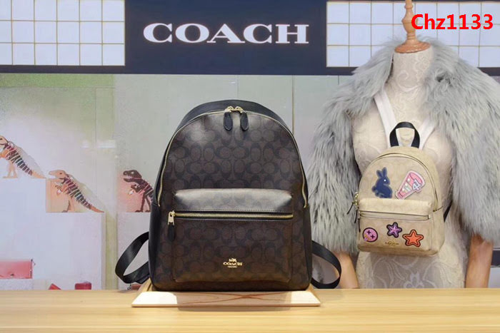 COACH蔻馳 專櫃原單 大號配頭層牛皮 雙肩包款 58314 氣質百搭款  Chz1133