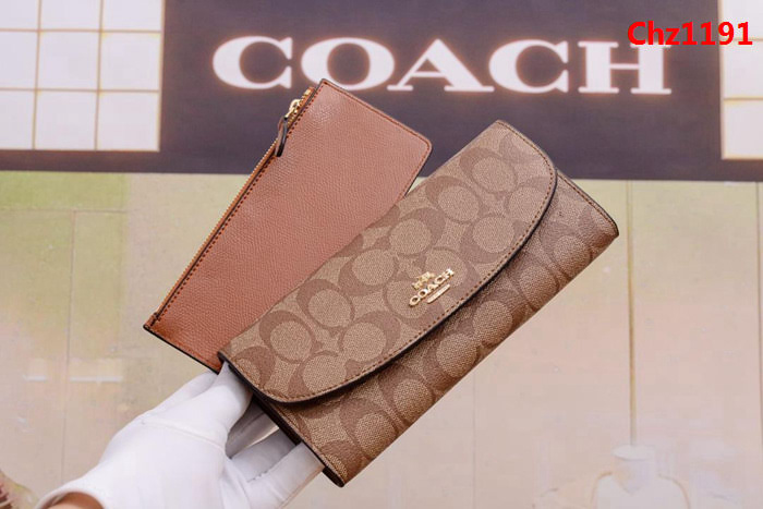 COACH蔻馳 原單錢包 52601 頭層牛皮 卡位多多 有單獨零錢小包  Chz1191