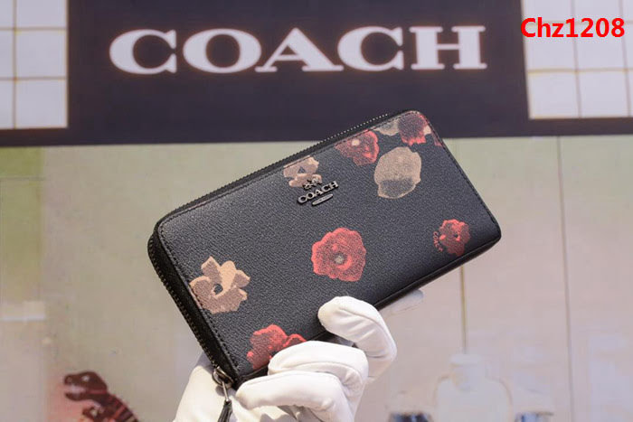 COACH蔻馳 原單 山茶花長款女錢包 頭層牛皮 55950  Chz1208