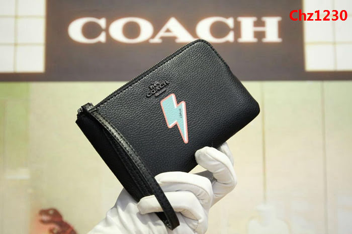 COACH蔻馳 原單 專櫃新款 28384 手挽包 頭層牛皮零錢包  Chz1230