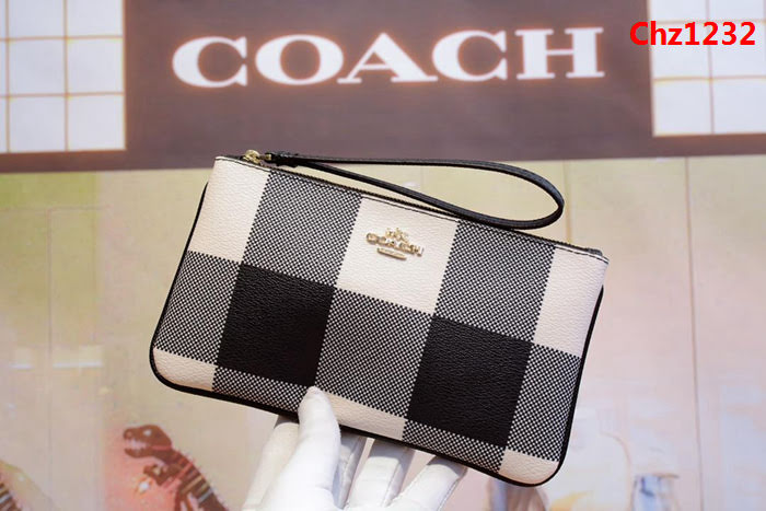 COACH蔻馳 原單 專櫃新款 28384 手挽包 頭層牛皮零錢包  Chz1232