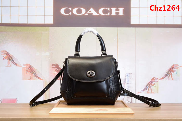 COACH蔻馳 最新款C家30525 31506機車紐扣翻蓋包 一包三用 手提 斜挎 雙肩  Chz1264