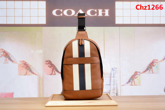 COACH蔻馳 72226 全皮胸包 頭層牛皮單肩包 男女同款 時尚經典  Chz1266