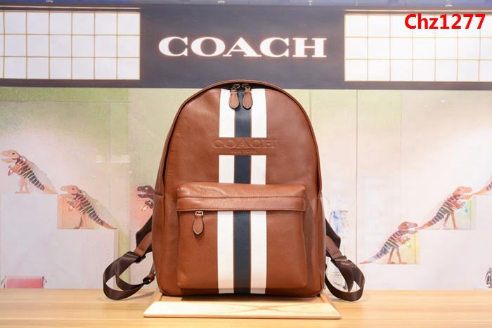 COACH蔻馳 男士雙肩包 專櫃最新款 72237 頭層牛皮背包 休閒經典百搭  Chz1277