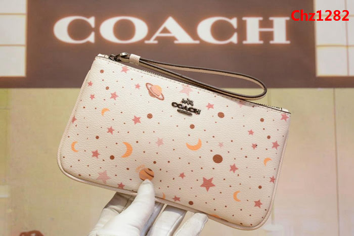 COACH蔻馳 原單 專櫃新款 29418 手挽包 白色櫻桃零錢包  Chz1282