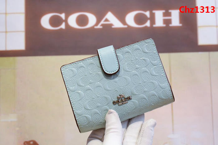 COACH蔻馳 新款壓花 53436 女士中款全皮錢包  Chz1313