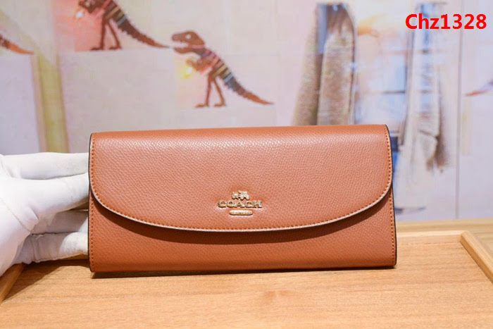 COACH蔻馳 F52689 女士信封錢包 簡單優雅 卡位/零錢位齊全 時尚按扣  Chz1328