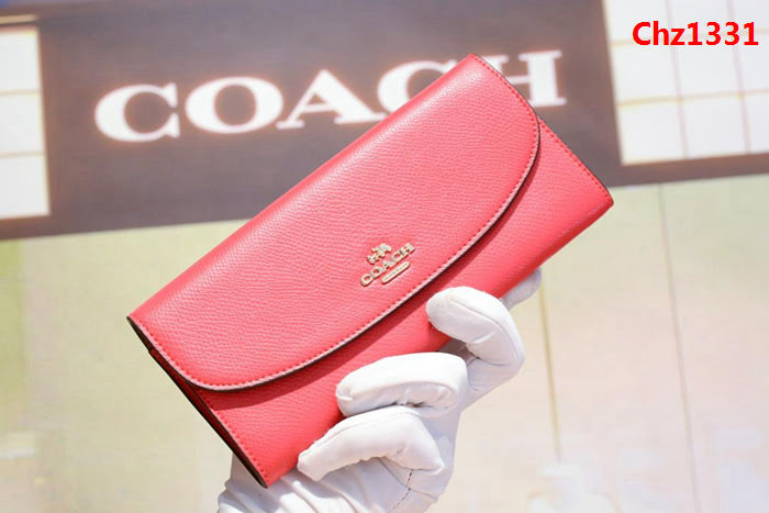 COACH蔻馳 F52689 女士信封錢包 簡單優雅 卡位/零錢位齊全 時尚按扣  Chz1331