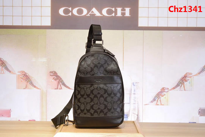 COACH蔻馳 專櫃新款 男士胸包 原版頭層牛皮 71751  Chz1341
